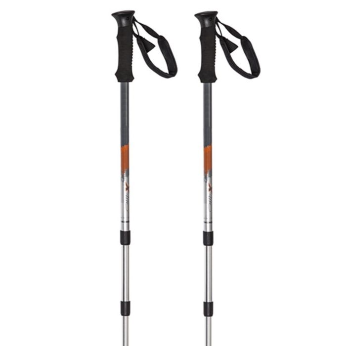 杖 三段伸縮式軽量アルミ製登山杖ストラップ付
