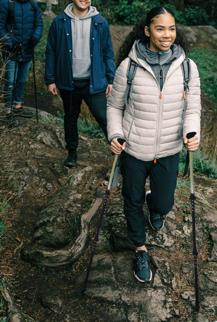 杖 登山系列軽量伸縮式トレッキング杖