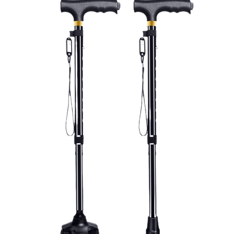 8段階高さ調節機能付き伸縮式一本松葉杖