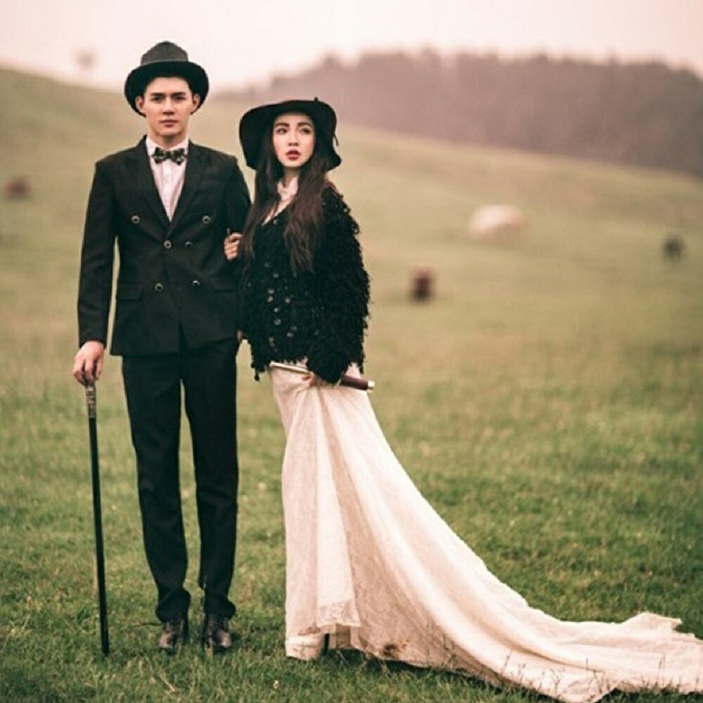 黒金唐草彫刻三分割式紳士杖