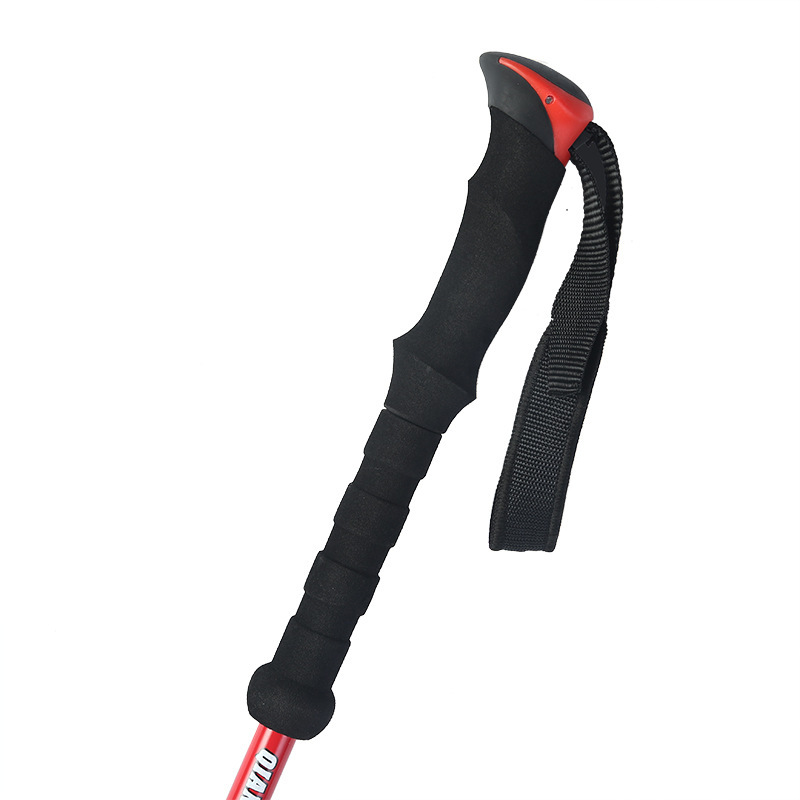 杖 三段式伸縮調整機能付き軽量登山用トレッキング杖