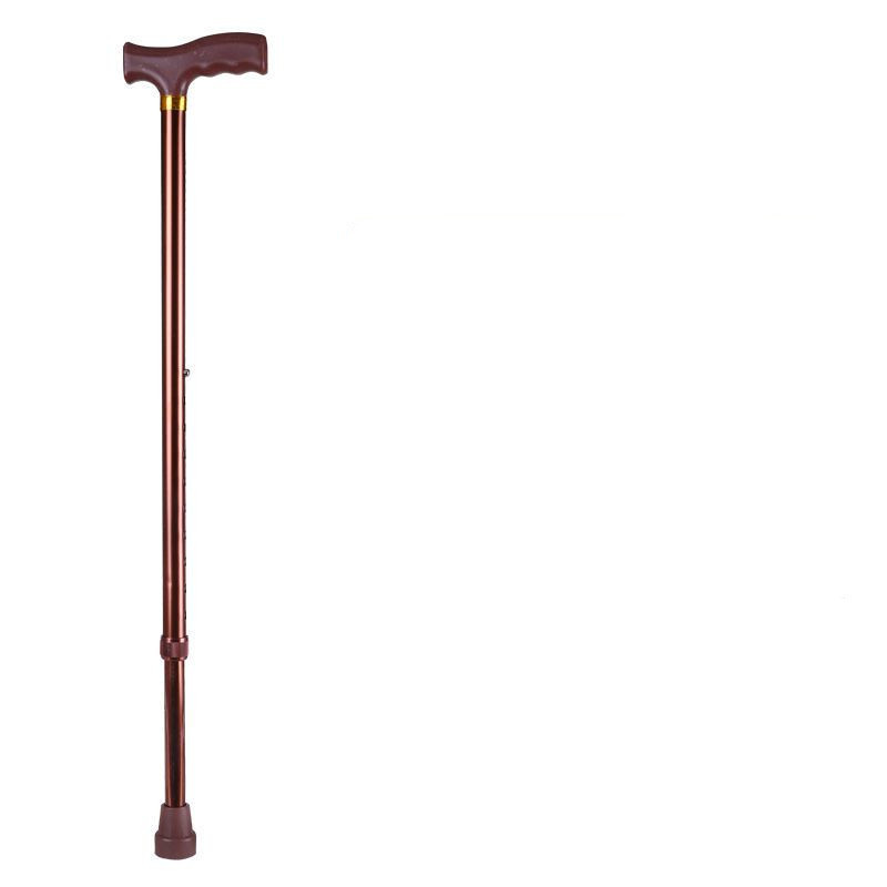 杖 伸縮式丁字型グリップ付き高級ウォーキング杖