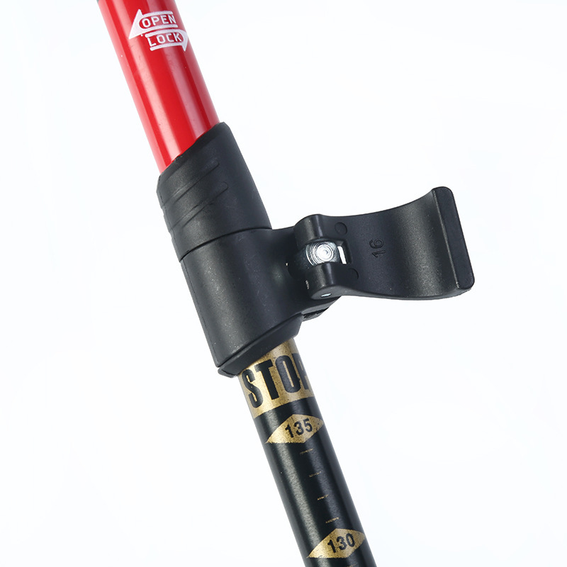 杖 三段式伸縮調整機能付き軽量登山用トレッキング杖