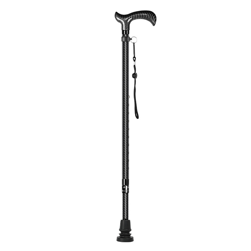超軽量炭素繊維製伸縮調整式ウォーキング杖