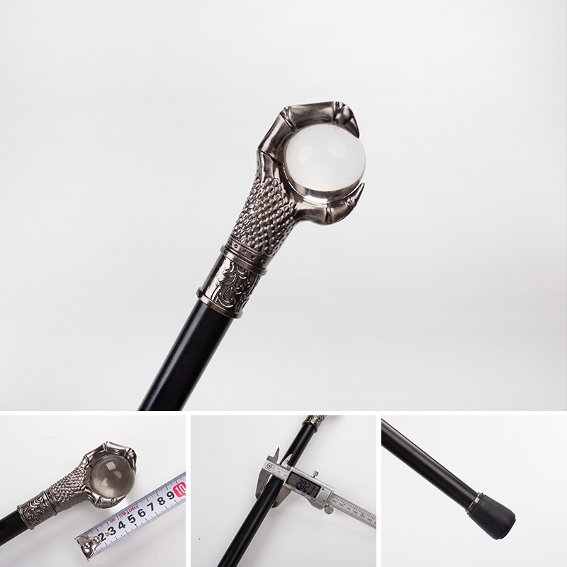 杖 龍爪水晶球握り手付き高級ウォーキング杖