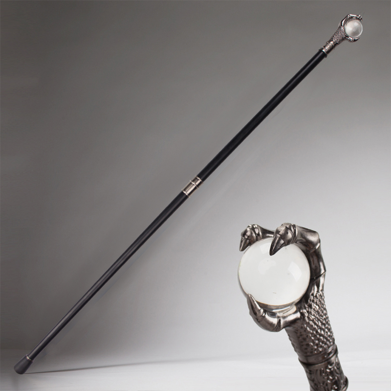 杖 龍爪水晶球握り手付き高級ウォーキング杖