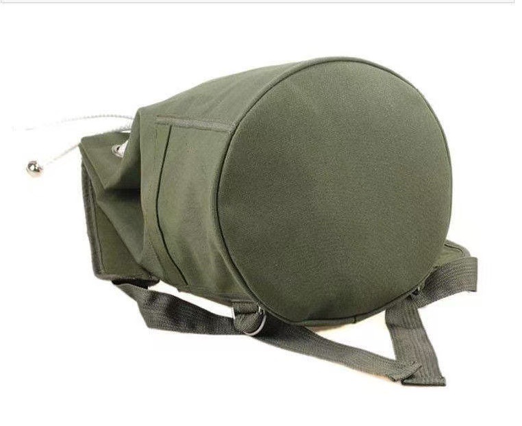 巾着 キャンバス地巾着リュック型ショルダーバッグ