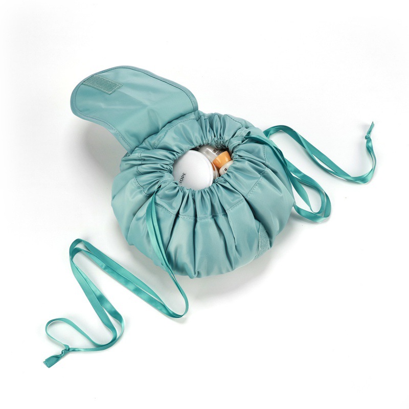 巾着 大容量化粧品収納巾着型トラベルポーチ