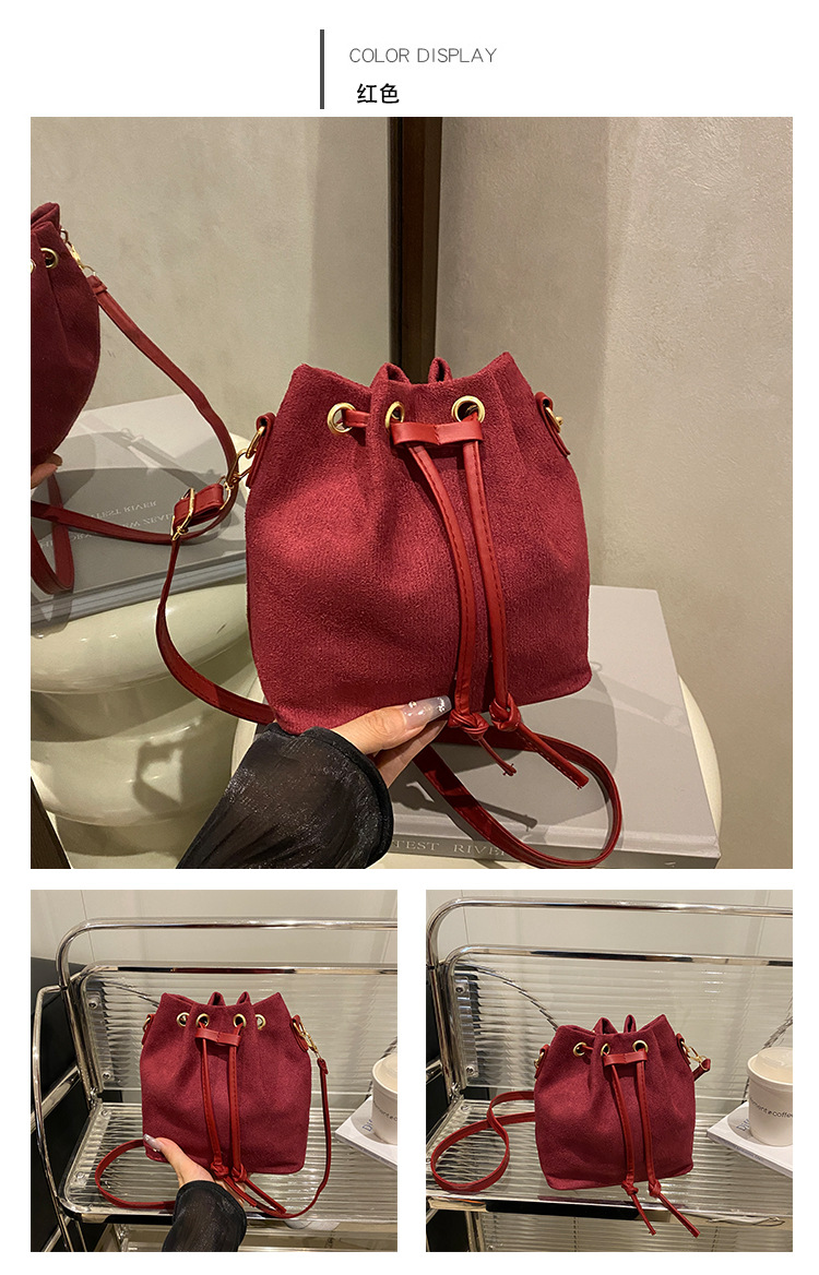 巾着 上品な質感の巾着型ショルダー鞄