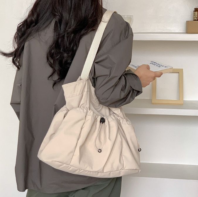 巾着 ギャザー絞り口シンプルトート