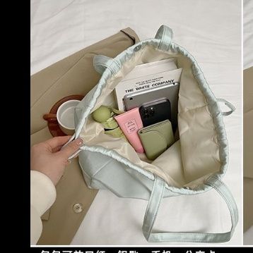 巾着 多機能巾着風ショルダートートバッグ