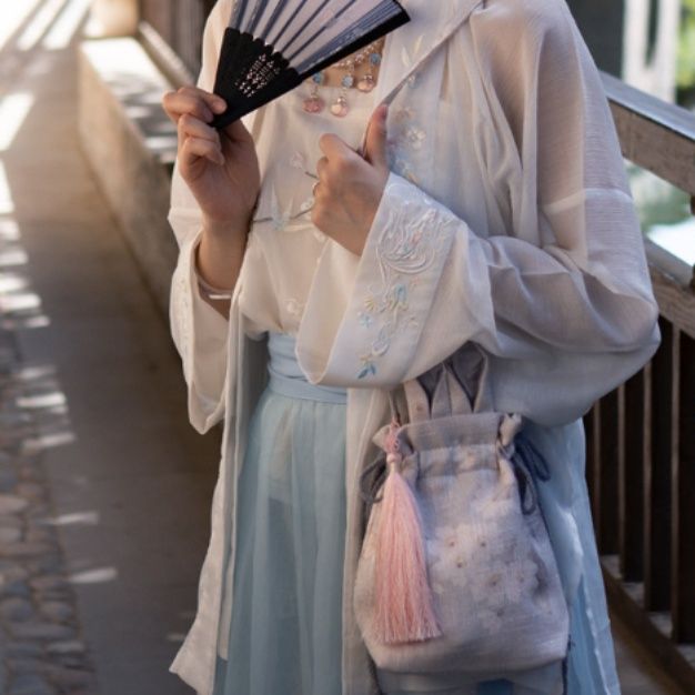 巾着 うさぎ耳デザイン和風巾着ポーチ