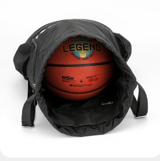 巾着 三本線デザイン巾着リュック底部収納付き