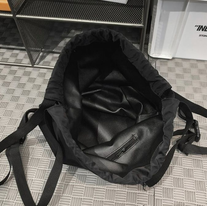 巾着 シンプル巾着型ナップサックリュック