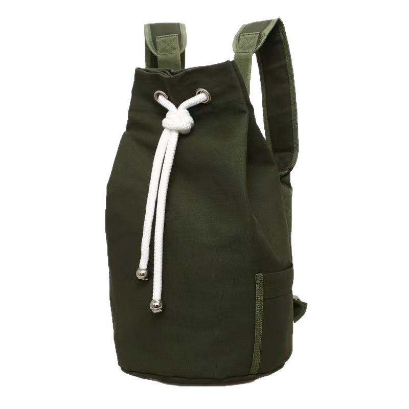 巾着 キャンバス地巾着リュック型ショルダーバッグ