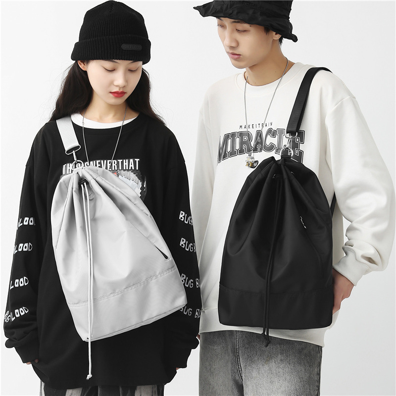 巾着 大容量シンプル巾着リュックサック