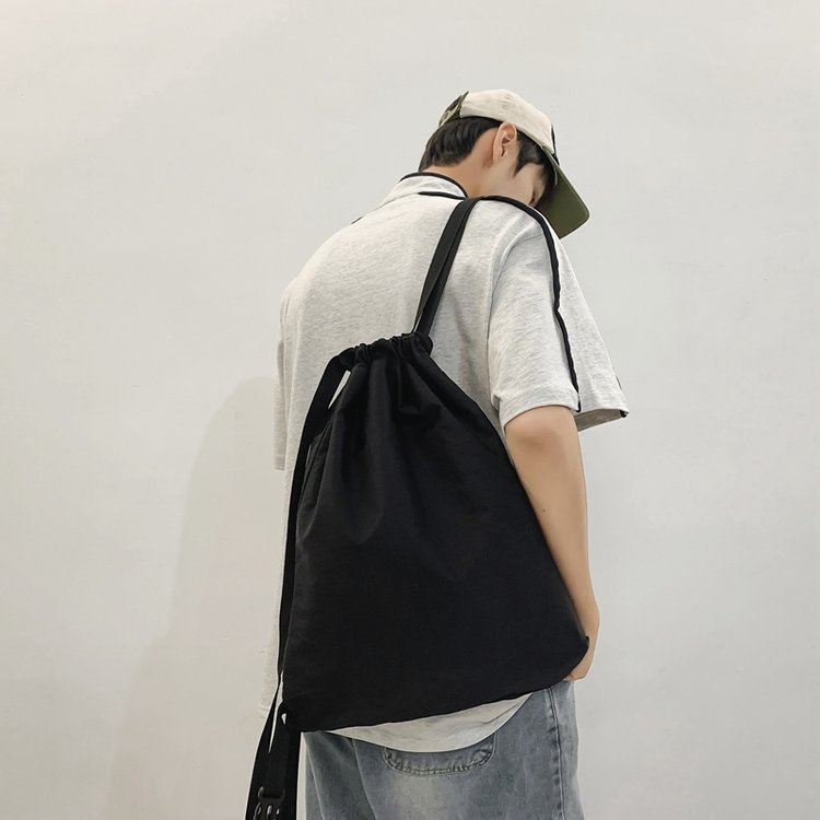 巾着 シンプル巾着型ナップサックリュック