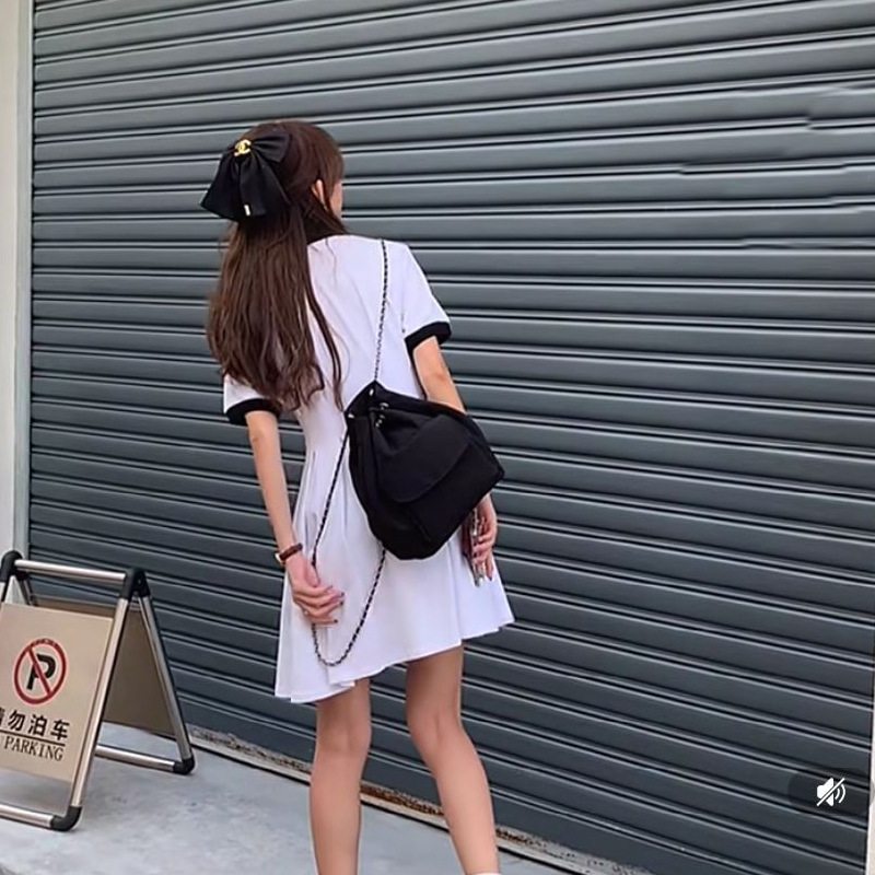 巾着 チェーン付き巾着型リュックサック