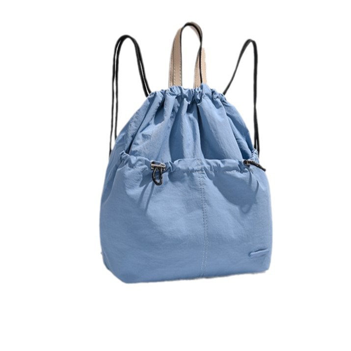 巾着 軽量ナイロン巾着リュック二way仕様