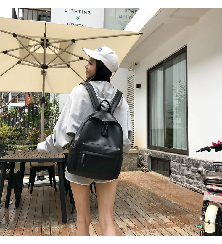 巾着 シンプル大容量デイリー背負い鞄
