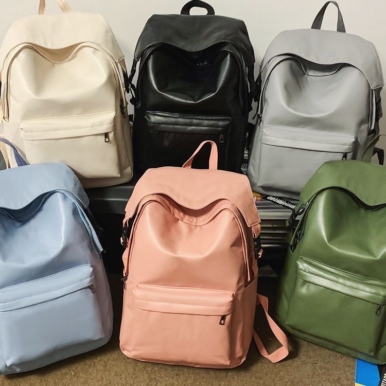 巾着 合成皮革シンプルデザイン巾着リュックサック
