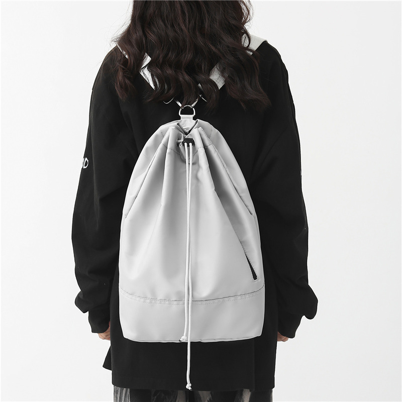 巾着 大容量シンプル巾着リュックサック