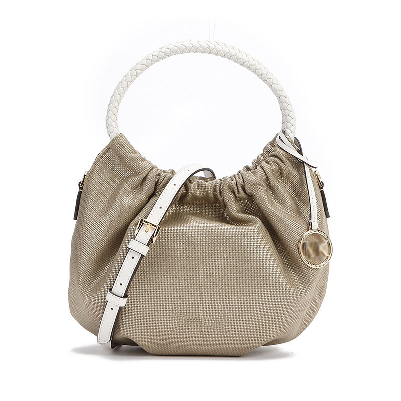 巾着 編み込みハンドル巾着トート