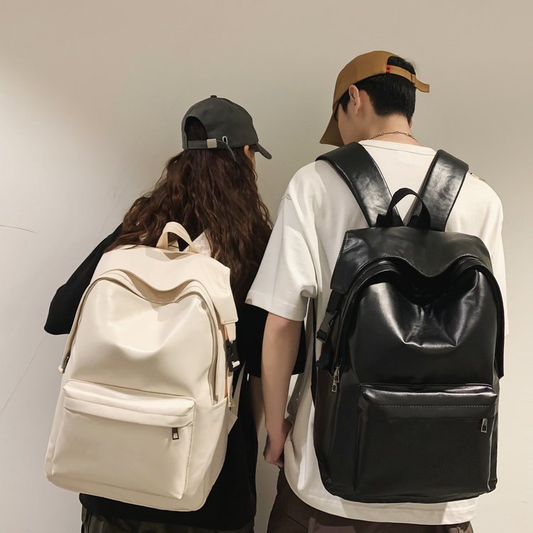 巾着 合成皮革シンプルデザイン巾着リュックサック