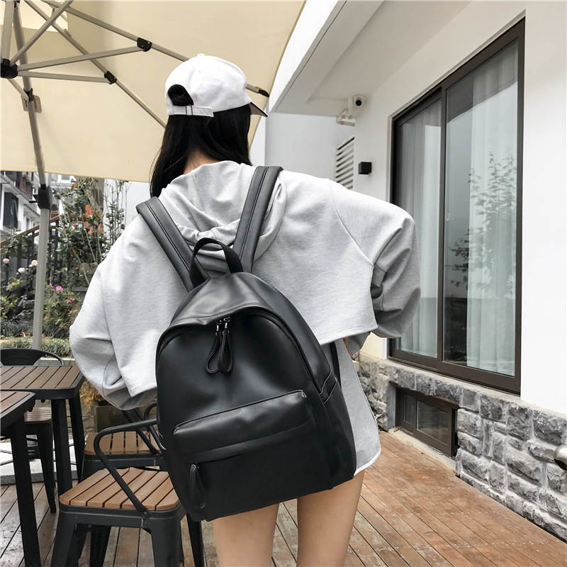 巾着 シンプル大容量デイリー背負い鞄