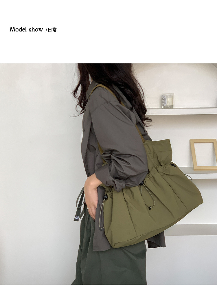 巾着 ギャザー絞り口シンプルトート