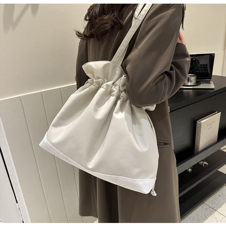 巾着 シンプル巾着トートバッグ