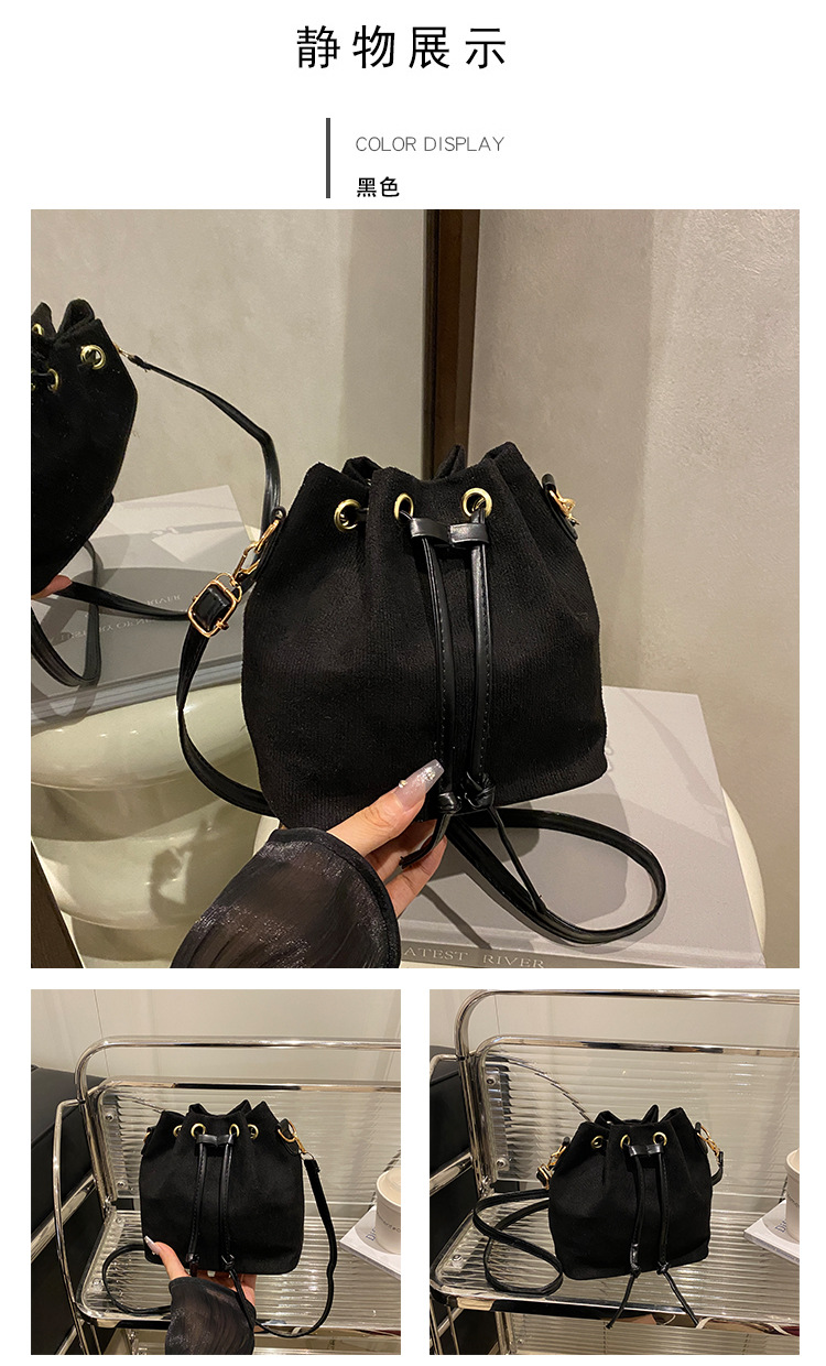 巾着 上品な質感の巾着型ショルダー鞄