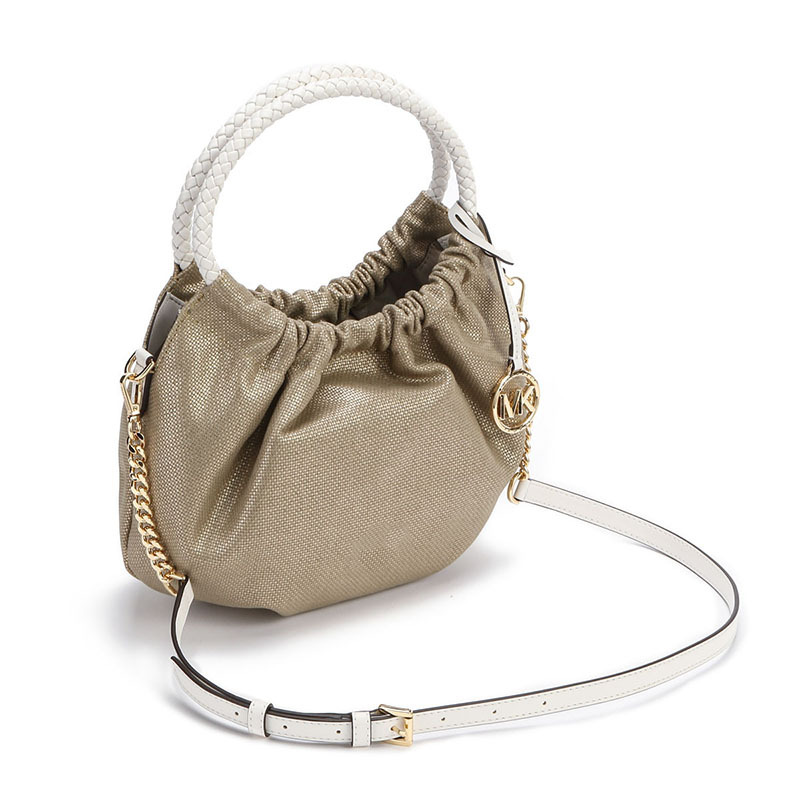 巾着 編み込みハンドル巾着トート