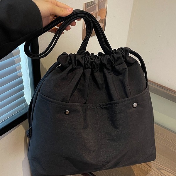 巾着デザイン布製トートバッグ