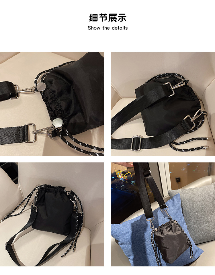 巾着 シンプル巾着ショルダーかばん