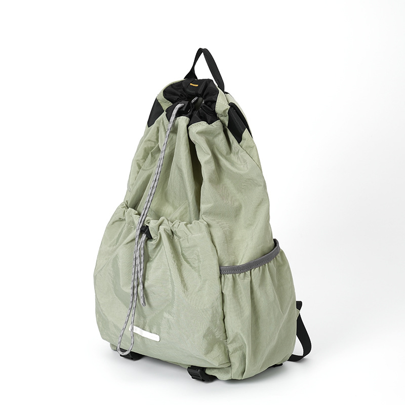 巾着 軽量ナイロン巾着型大容量リュックサック