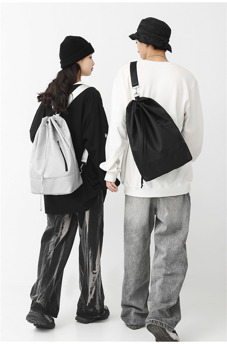 巾着 大容量シンプル巾着リュックサック