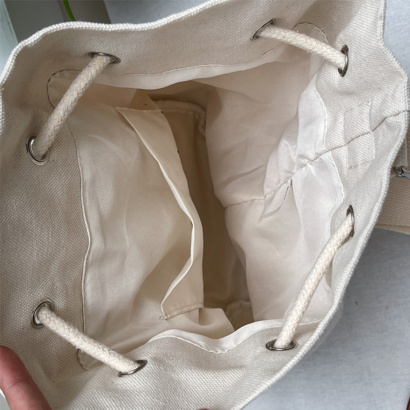 巾着 シンプル巾着型ショルダーバッグ