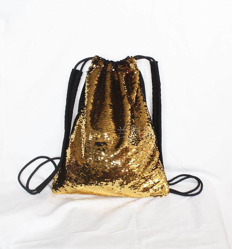 巾着 キラキラ輝くスパンコール巾着リュックサック