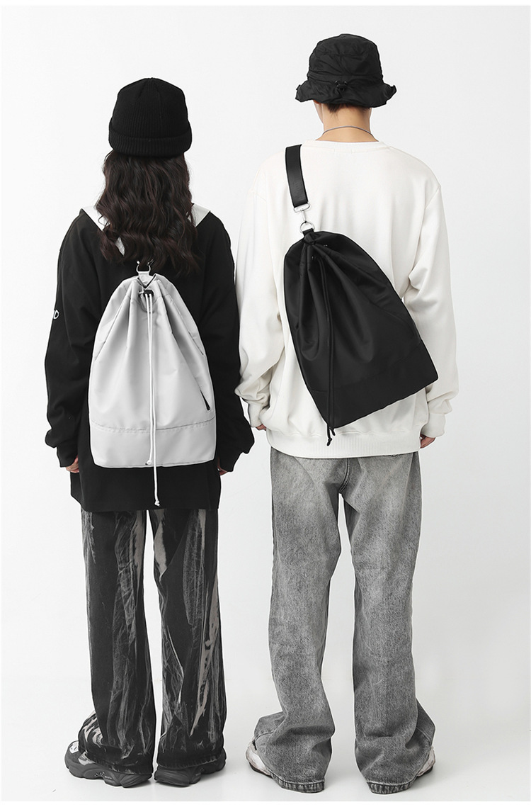 巾着 大容量シンプル巾着リュックサック