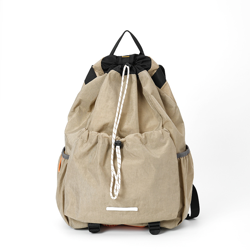 巾着 軽量ナイロン巾着型大容量リュックサック