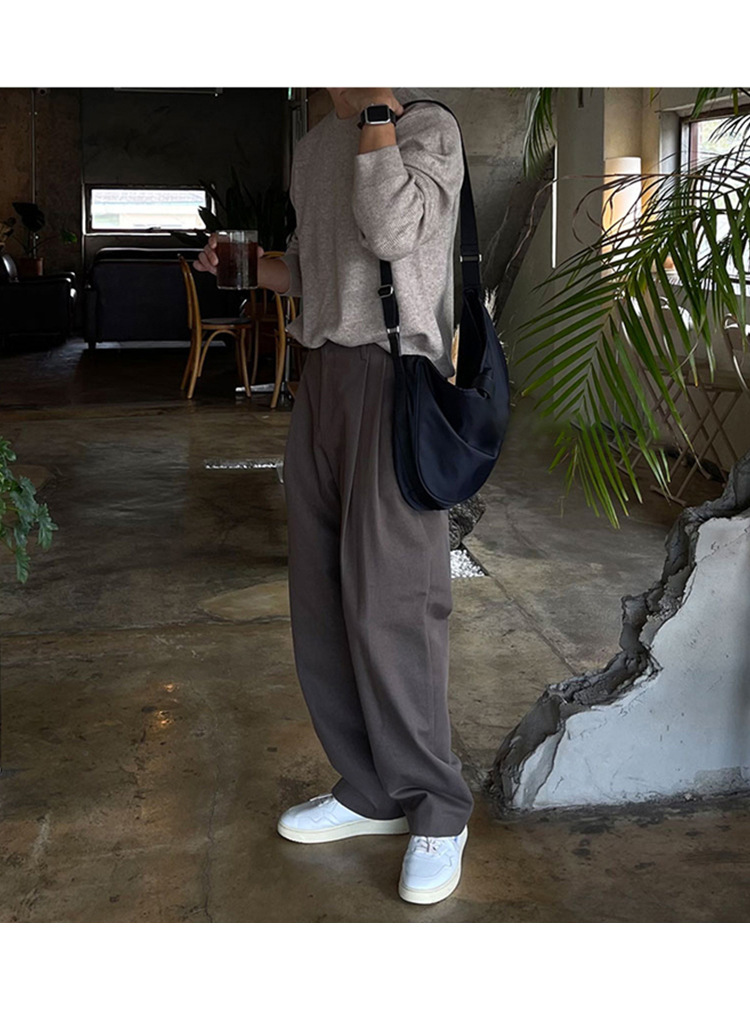 ワイドタックパンツ ゆったりドレープタックパンツ