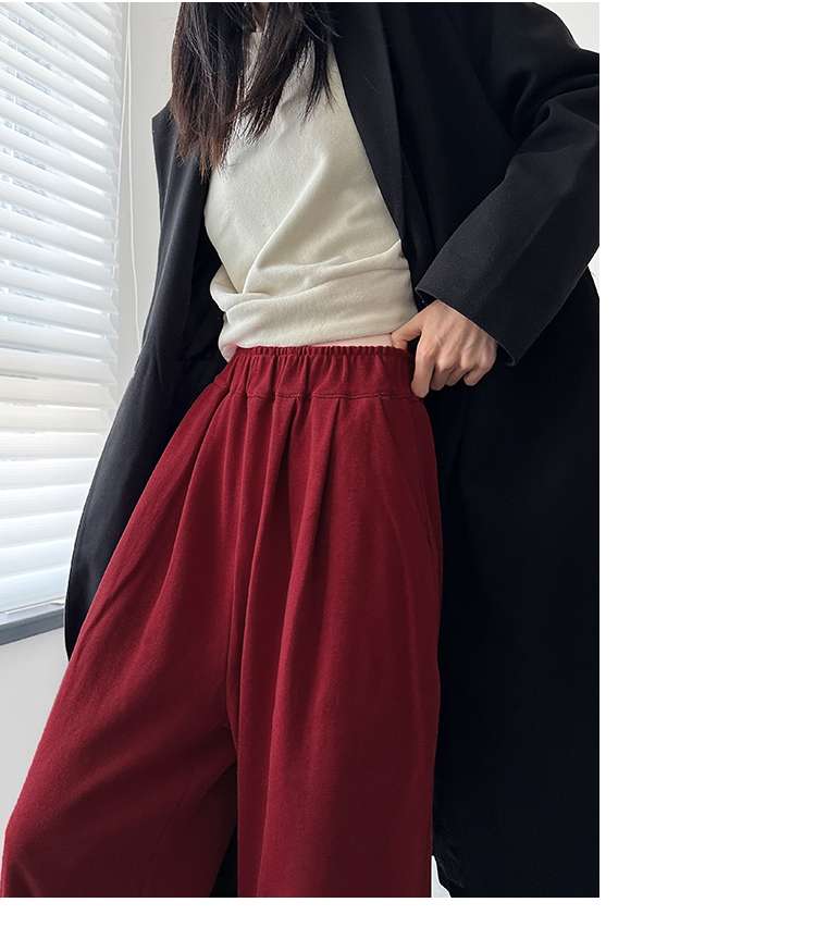 リラックスワイドタックパンツ
