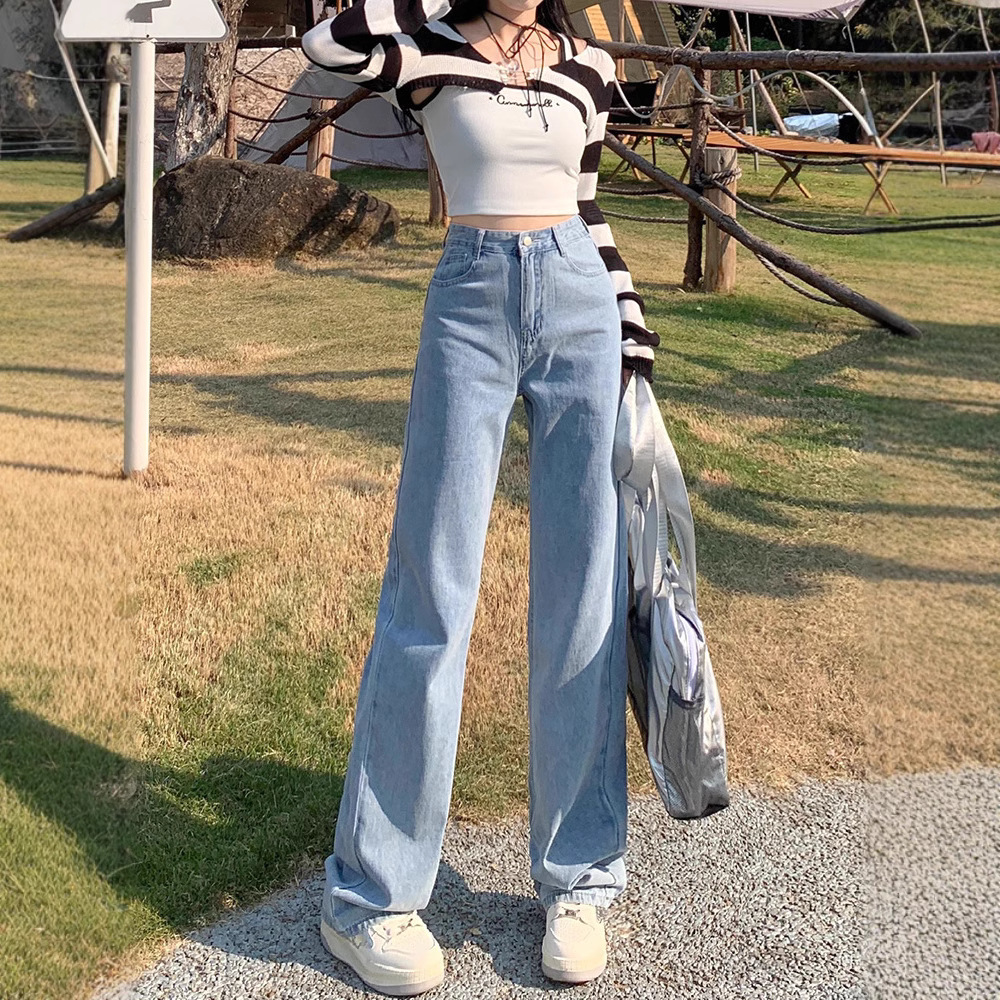 ワイドタックパンツ ゆったりシルエットタックデニム