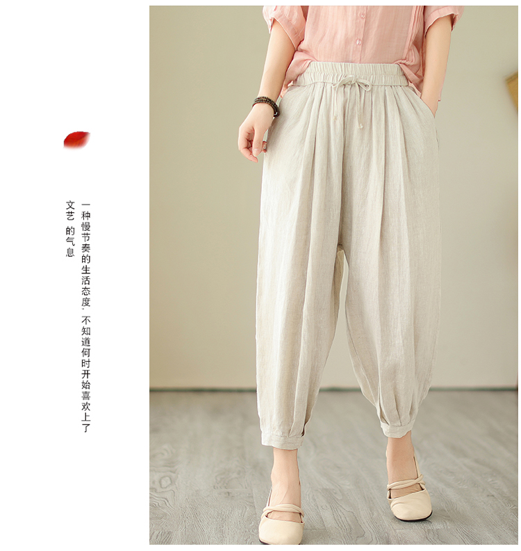 ワイドタックパンツ ワイドタックパンツ 風合いたっぷり リネン風バルーン
