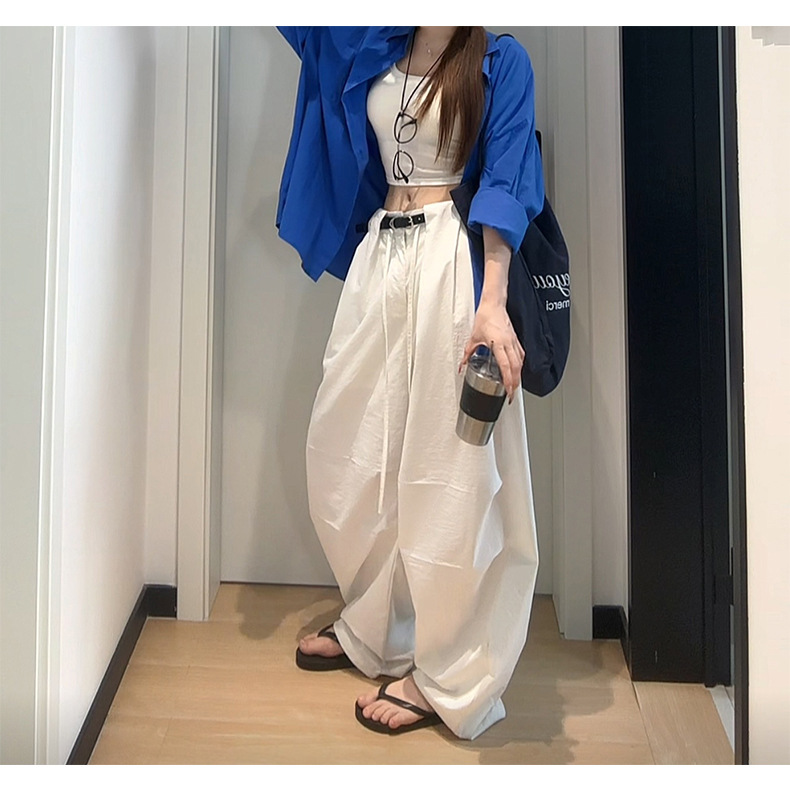 ワイドタックパンツ ゆったりタック入り美脚パンツ