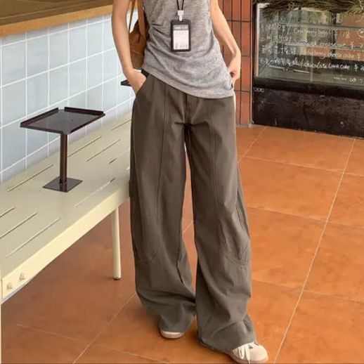 ワイドタックパンツ ゆったり美シルエットタックパンツ