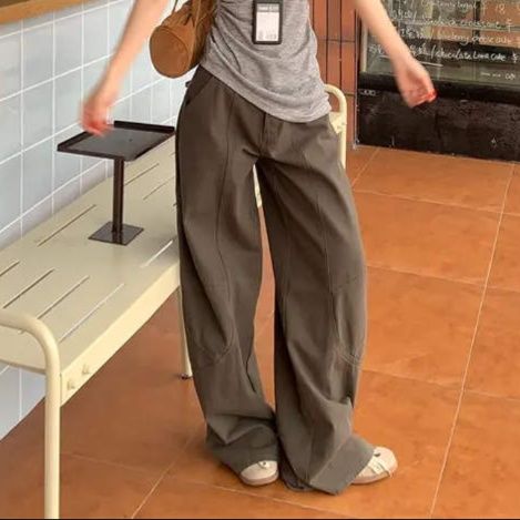 ワイドタックパンツ ゆったり美シルエットタックパンツ