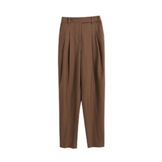 ワイドタックパンツ ゆったり美脚タックドレープパンツ
