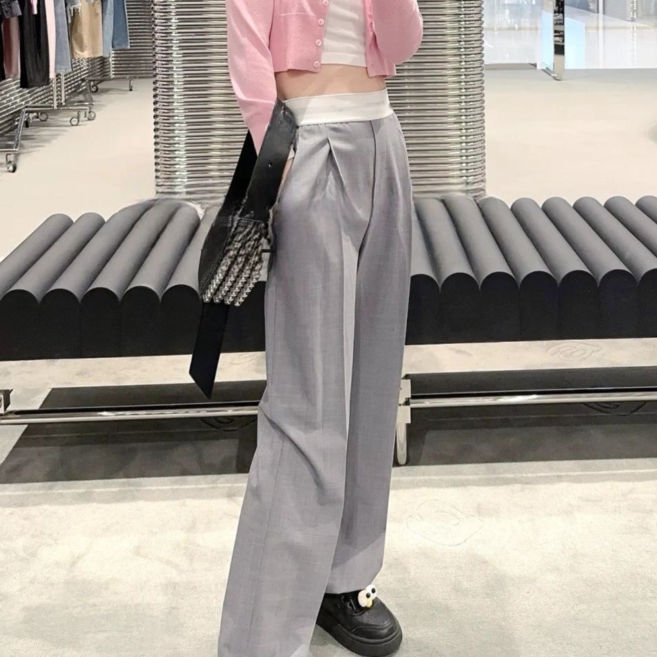 ワイドタックパンツ 洗練スタイリッシュタックパンツ